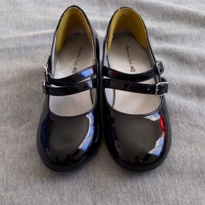 Black Mary Janes with Sparkly Heels